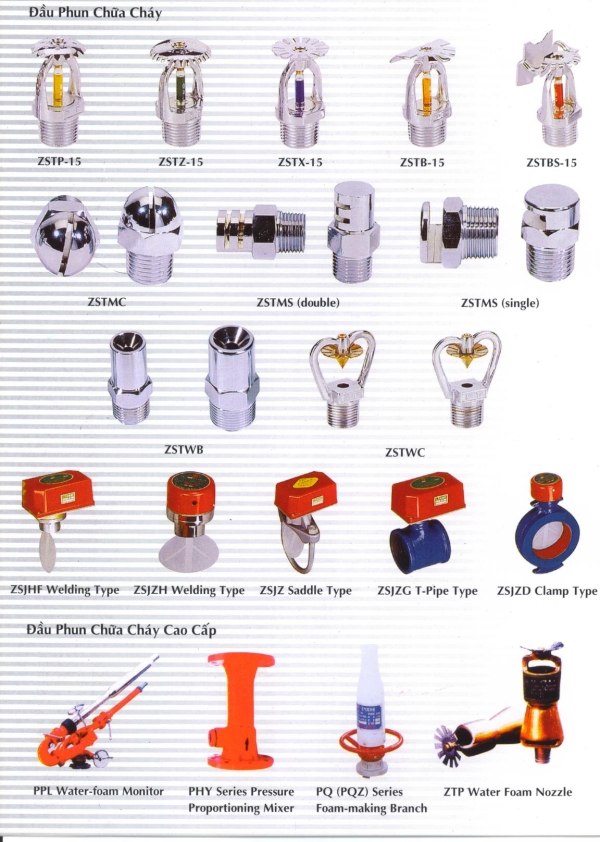 ĐẦU PHUN CHỮA CHÁY TRUNG QUỐC GIÁ RẺ TẠI TPHCM