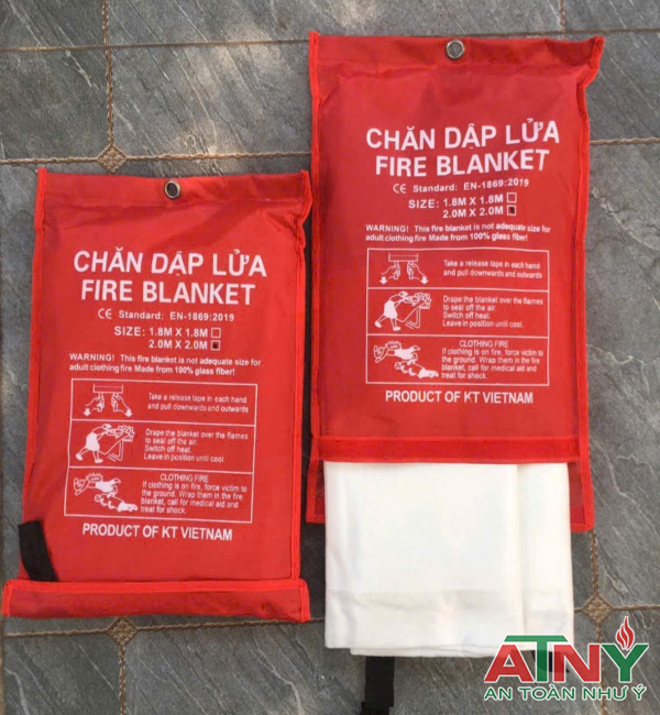 Báo giá chăn dập lửa fire blanket 1.8x1.8mm