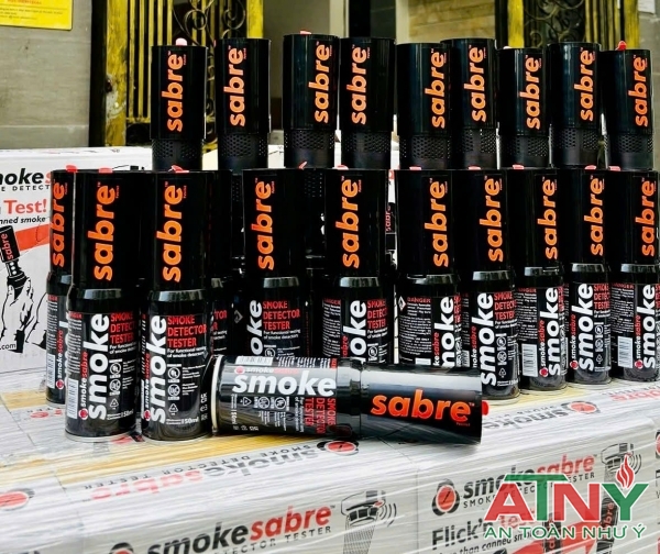 Bình chai thử xịt khói smoke sabre hochiki