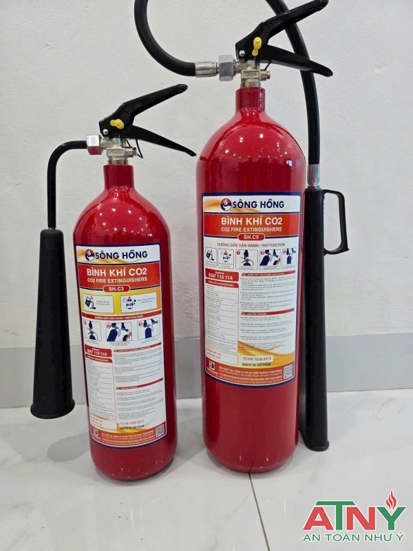 Bình chữa cháy co2 3kg 5kg sông hồng Bình chữa cháy co2 3kg 5kg sông hồng