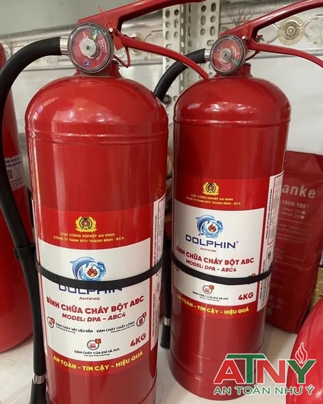 Bình chữa cháy Dolphin bột abc 4KG 8KG co2 3KG 5KG
