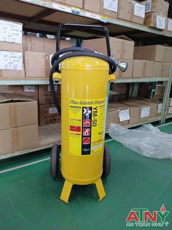 Bình chữa cháy kim loại dạng xe đầy Yamato ym-50