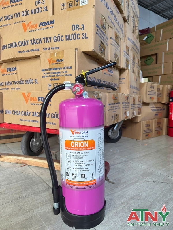 Bình chữa cháy Pin lithium - ion 1lit 3lit 6lit 9lit giá bao nhiêu?