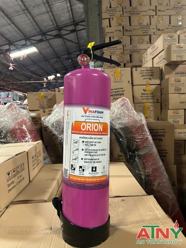 Bình chữa cháy pin xe điện 1kg 1lit xách tay