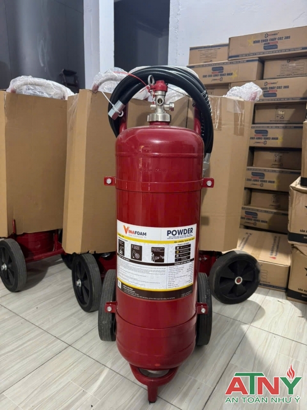 Bình chữa cháy xe đẩy bột abc 25kg 35kg 50kg