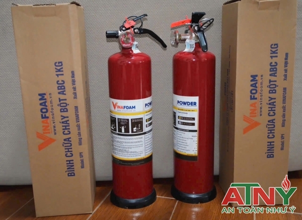 Bình chữa cháy xe hơi oto cao cấp 1kg xách tay