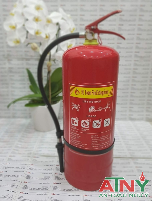BÌNH FOAM 9L(LÍT) XÁCH TAY CHỮA CHÁY LƯU ĐỘNG