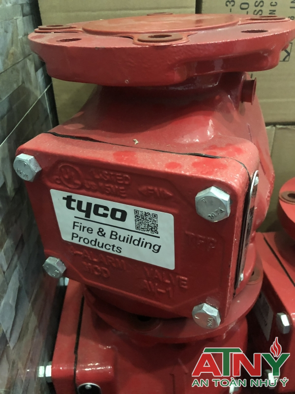 Bộ van báo động Tyco AV1300thân van,bộ ống nối,chuông nước,bình