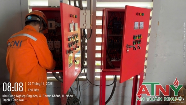 Cung cấp lắp đặt tủ điều khiển máy bơm chữa cháy điện diesel bù áp