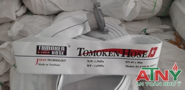 Cuộn vòi chữa cháy Tomoken DN65 dài 30m 20m áp lực 16bar