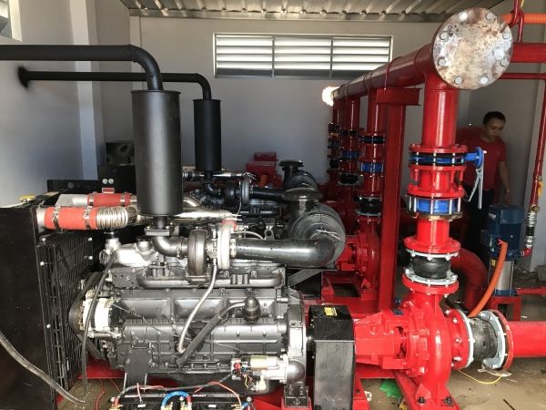 LẮP ĐẶT MÁY BƠM CHỮA CHÁY WINDY ĐẠT CHUẨN