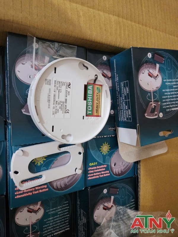 Đầu báo khói Đài Loan không dây dùng pin 9v