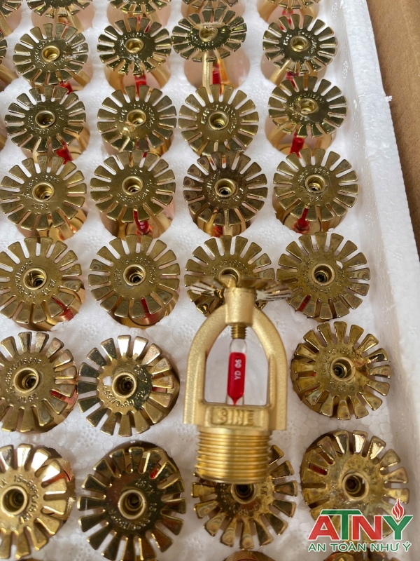 Đầu phun chữa cháy sprinkler bằng đồng thau