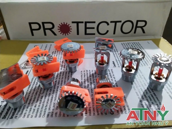 Đầu phun Protector k5,6 k8 k112 DN15 DN20 quay lên xuống ngang hở