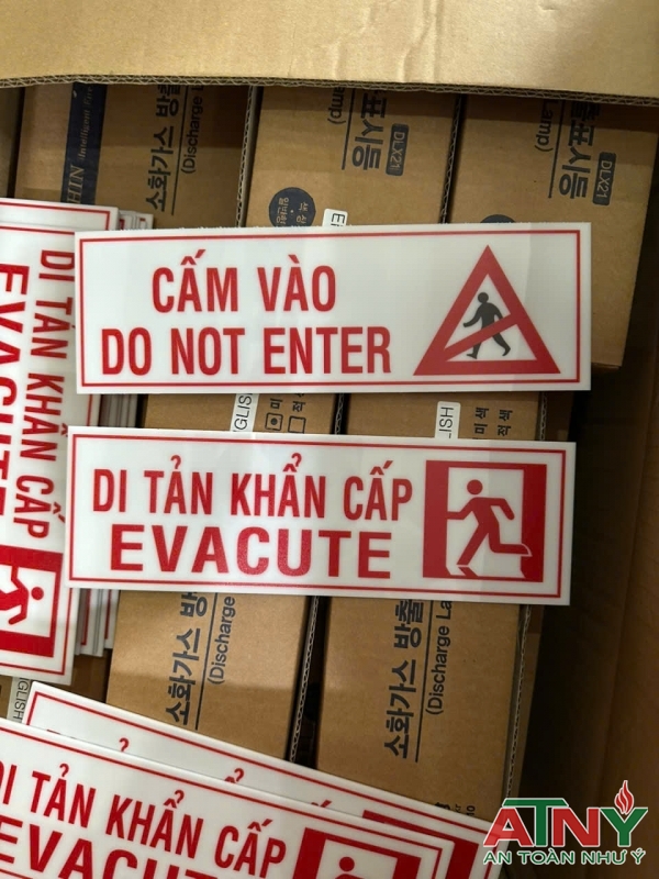 Đèn cảnh báo xả khí cấm vào di tản khẩn cấp Đèn cảnh báo xả khí cấm vào di tản khẩn cấp