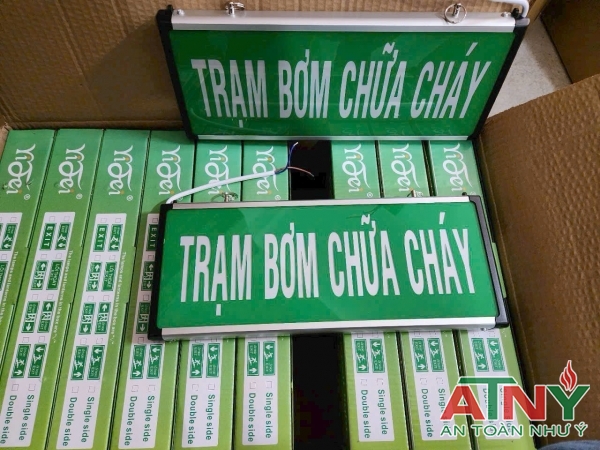 Đèn exit thoát hiểm cầu thang đèn trạm bơm chữa cháy