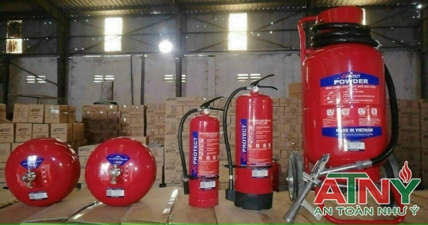 Địa chỉ bán bình chữa cháy tự động 6kg 8kg treo trần nhà xe kho bãi xưởng sản xuất