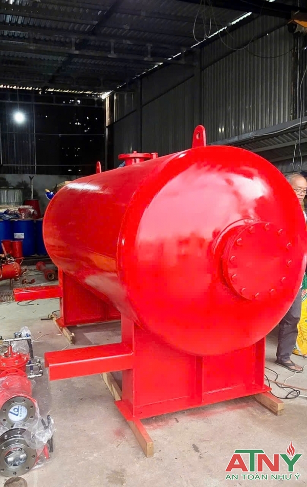 Gia công sản xuất lắp ráp bồn foam nằm ngang hoặc đứng