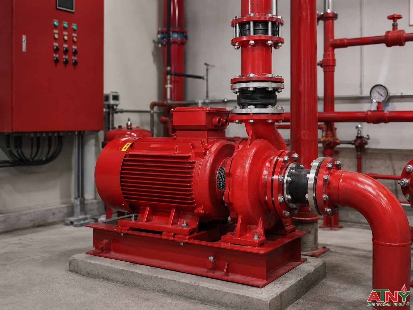 Giải ph&aacute;p lắp đặt cụm bơm chữa ch&aacute;y: Bơm điện Windy kết hợp bơm b&ugrave; &aacute;p v&agrave; Diesel