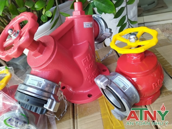 Họng trụ chữa cháy fuji 2 cửa DN100x2DN65