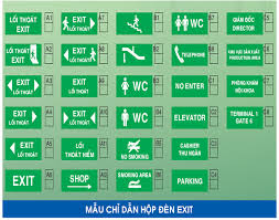 Đèn sạc thoát hiểm exit có nhiều mẫu lựa chọn