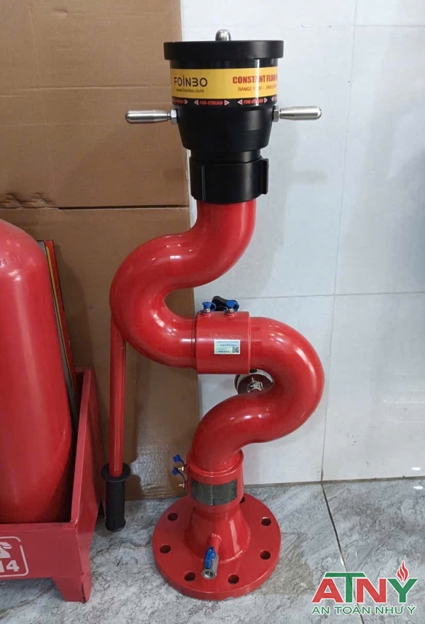 Lăng giá phun nước cố định mặt bít dn100 quay 360 độ tem kiểm định 2025