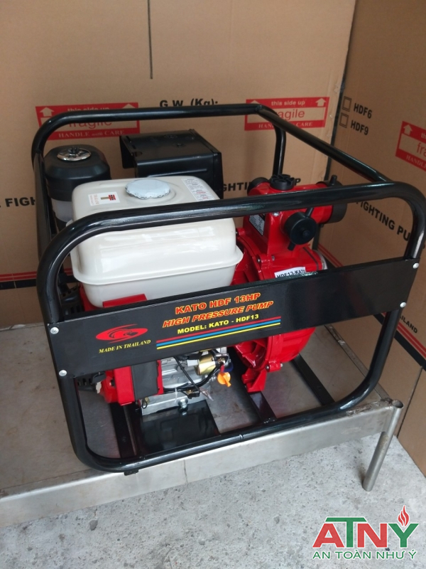 Máy bơm chữa cháy chạy xăng hiệu kato 13hp hdf13 Thailand Polawat