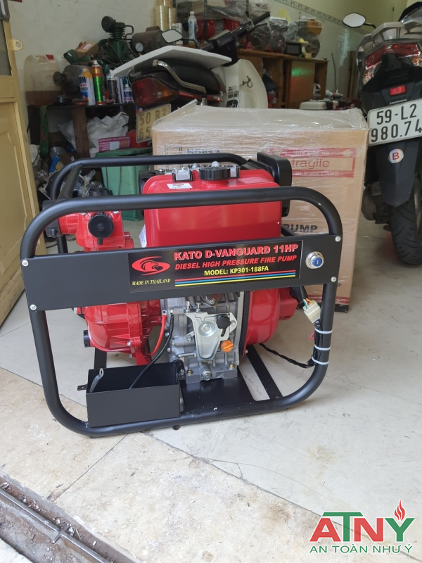 Máy bơm chữa cháy diesel 11hp hiệu kato Thailan