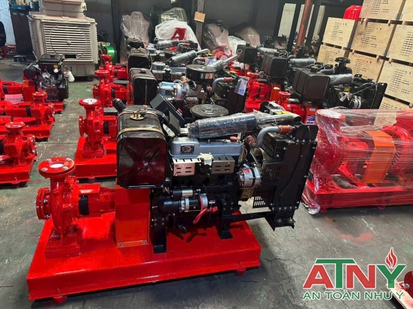 Máy bơm diesel  động cơ kp power 4b26 đầu bơm windy kpr65-250/37