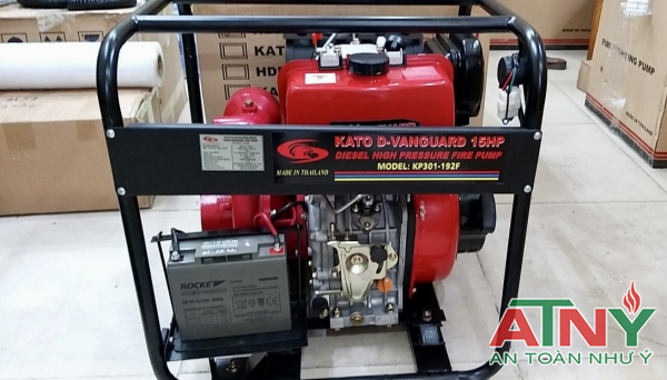 Máy bơm diesel kato D-VANGUARD ThaiLan 15hp kiểm định cấp tem năm 2023