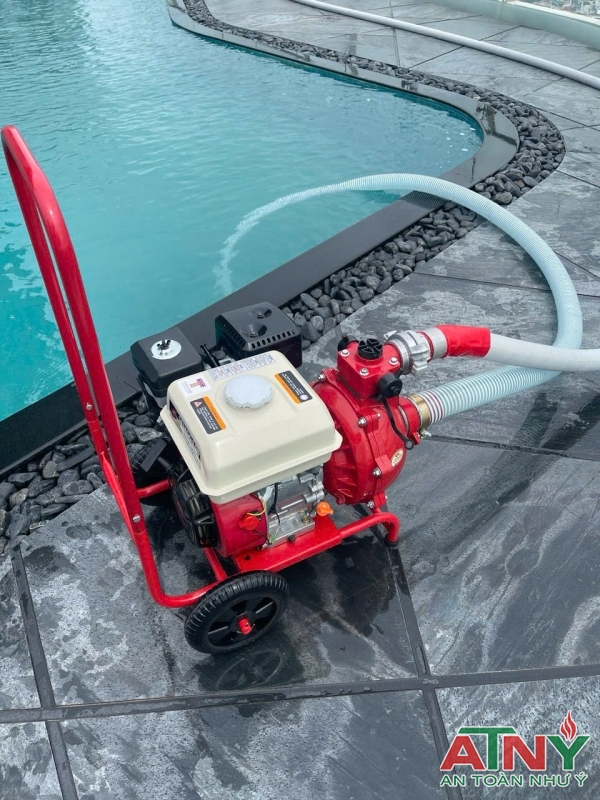 Máy bơm xăng lưu động xe đẩy 6,5hp 7,5hp 9hp