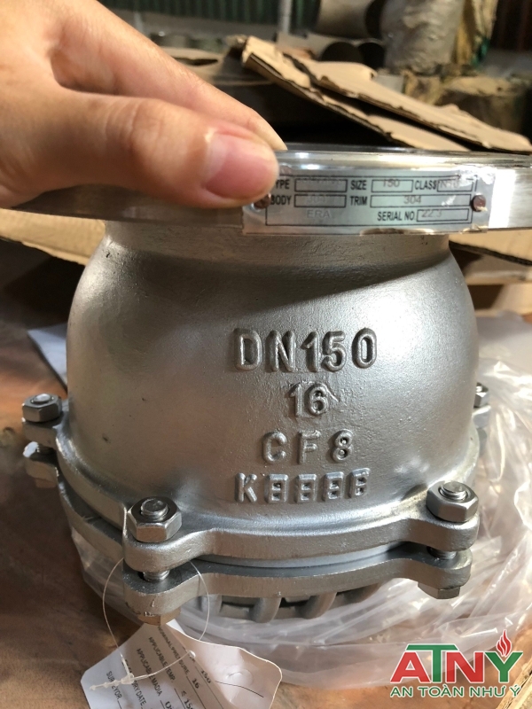 Rọ hút luppe van đáy mặt bít inox 304 d50 d65 d80 d100 d125 d150