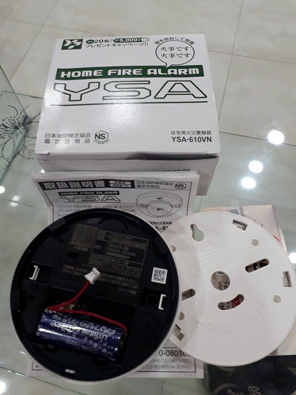 GIÁ ĐẦU BÁO KHÓI TẠI CHỖ KHÔNG DÂY DÙNG PIN(BIN)YSA-610
