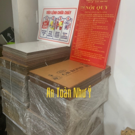 Bán bộ nội qui tiêu lệnh PCCC mica cấm lửa cấm hút thuốc mica tại TPHCM Quận Tân Phú