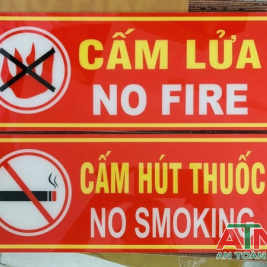 Bán bộ nội qui tiêu lệnh PCCC mica cấm lửa cấm hút thuốc mica tại TPHCM Quận Tân Phú