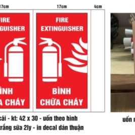 Bảng hiệu để bình chữa cháy cấm lửa cấm hút thuốc bộ nội qui tiêu lệnh pccc