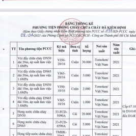 Báo giá kiểm định tomoken họng trụ cấp nước chữa cháy 2 cửa 4 cửa DN100x2DN65 DN150x4DN65