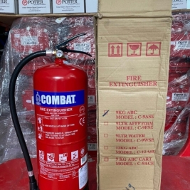 Bình chữa cháy bột abc 9kg combat Singapor kiểm định cấp tem PCCC