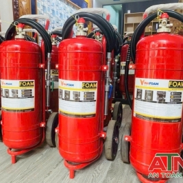 Bình chữa cháy bọt foam dạng xe đẩy 25lit 50lit vf25 vf50