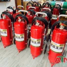 Bình chữa cháy bọt foam dạng xe đẩy 25lit 50lit vf25 vf50