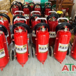 Bình chữa cháy bọt foam dạng xe đẩy 25lit 50lit vf25 vf50