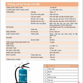 Bình chữa cháy cho nhà bếp 3 lít gốc nước V3F-K