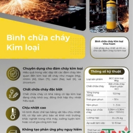 Bình chữa cháy kim loại 8kg vinafoam