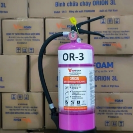 Bình chữa cháy Orion Pin lithium gốc nước 1kg 3kg 6kg 9kg