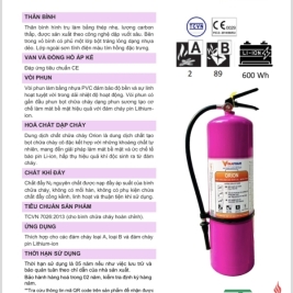 Bình chữa cháy Pin lithium Orion 1kg 3kg 6kg 9kg 25kg 50kg