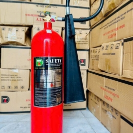 Bình chữa cháy safety bột abc 8kg co2 5kg giá bao nhiêu có kd tem pccc