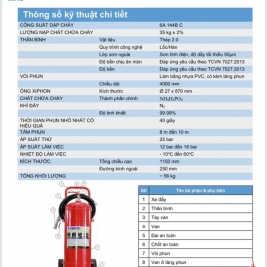 Bình xe đẩy bột abc 35kg cmp35 vinafoam