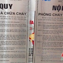 Bộ nội qui tiêu lệnh pccc bằng inox 304 giá bao nhiêu?