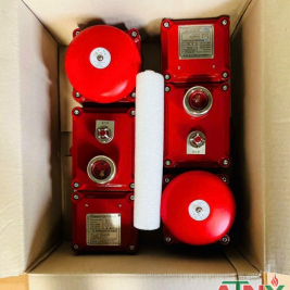 Bộ tổ hợp chống nổ chuông đèn nút ấn báo cháy Hàn Quốc Korea kiểm định cấp tem pccc