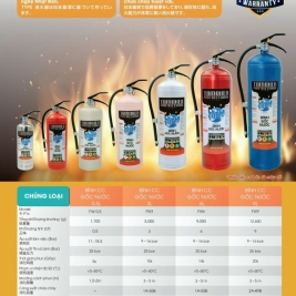 Catalogue báo giá bình foam gốc nước tomoken năm 2025